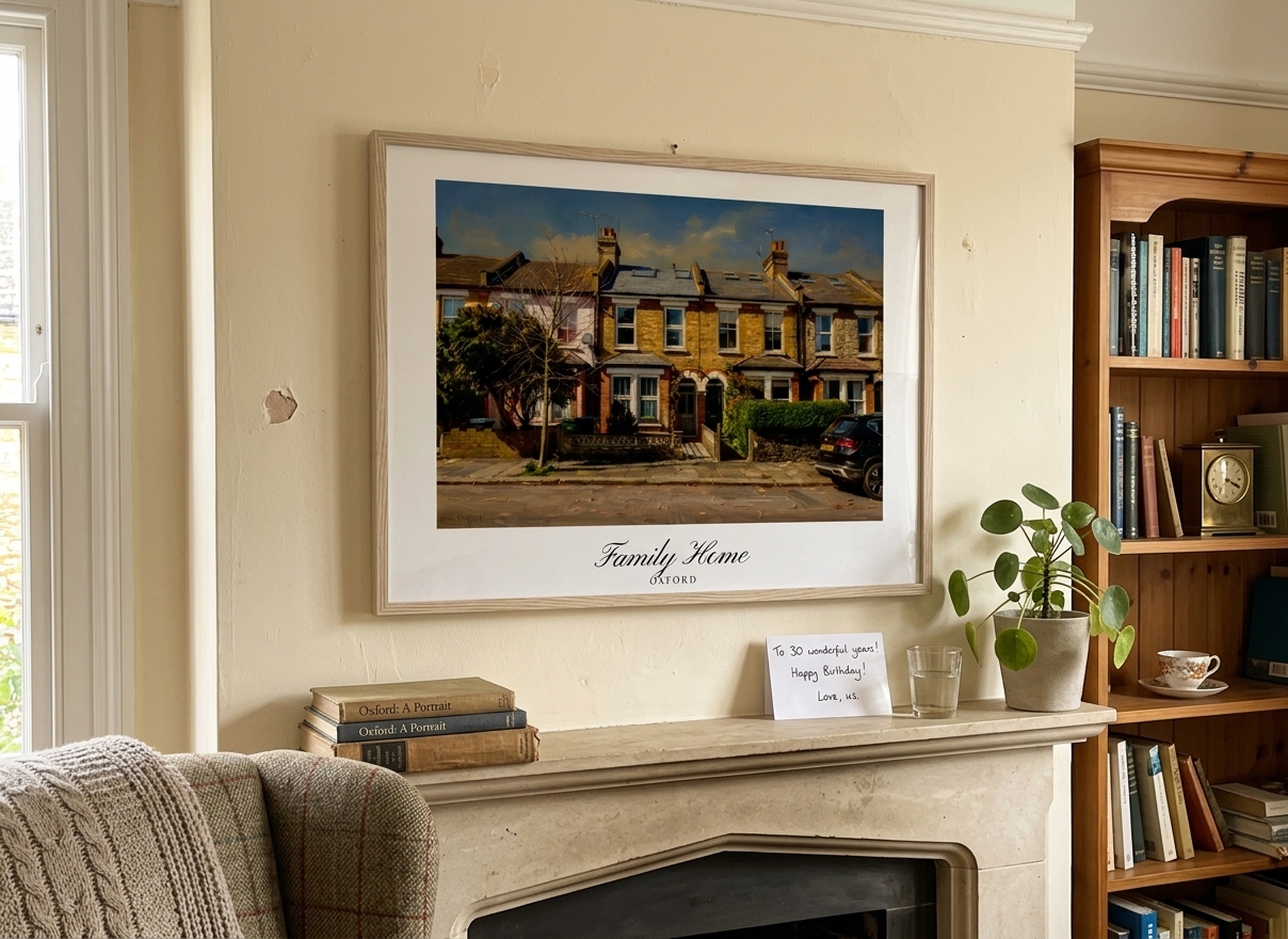 Niamh's print at home in Oxford, UK